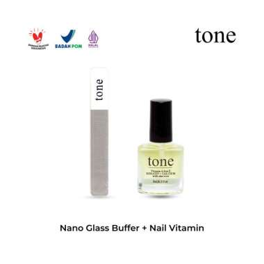 TONE Fingertips Glow Bundle | Nail Strengthening Nail Pen Kikir Kuku Glass | Vitamin Perawatan Kuku