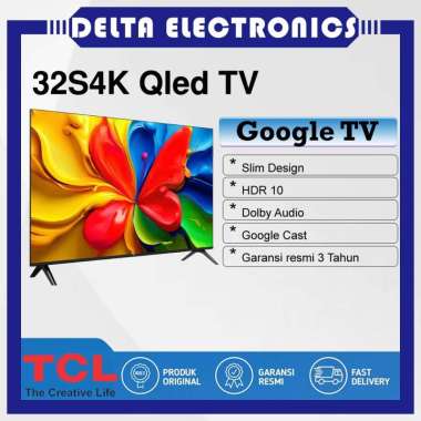 TCL 32S4K / S4K HD QLED Google TV 32 Inch Android HDR 10