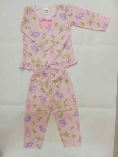 Piyama baju tidur anak cherry house cewek / Piyama anak cewek 7 Tahun Pink Kelinci