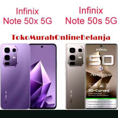 Infinix Note 50x 5G+ 8/256GB dan Note 50s 5G+ 8/256GB Garansi Resmi Note 50x abu2
