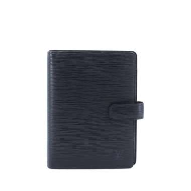 Louis Vuitton Medium Ring Agenda Cover Black Epi I16241C