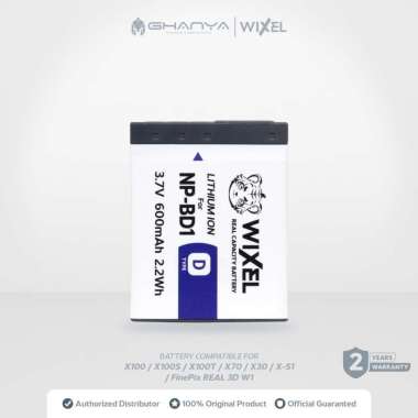 WIXEL Baterai Kamera NP-BD1 for Sony CyberShot DSC T2 T200 T300 T500 T70 T75 T700 T77 T90 T900 TX1 G