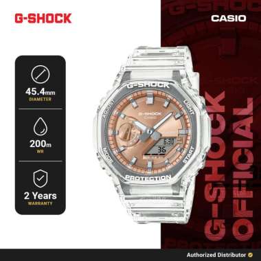 G-Shock GA-2100BM-7A5DR Original Jam Tangan Unisex Analog Digital Translucent Gold