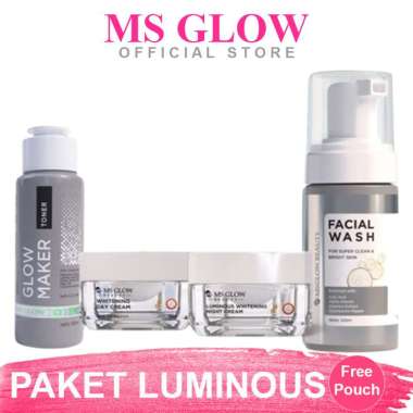 MS Glow Paket Luminous Original Asli Resmi Terbaru / Paket Wajah Luminous MSGlow Ori / Untuk Mencera