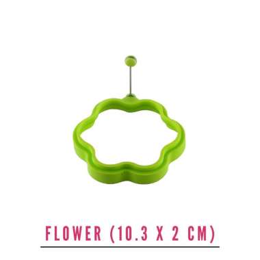Cetakan Telur Silikon Anti Panas Dan Anti Lengket / Cetakan Telur Ceplok / Cetakan Motif Lucu FLOWER