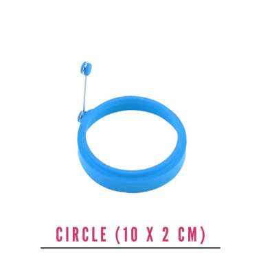 Cetakan Telur Silikon Anti Panas Dan Anti Lengket / Cetakan Telur Ceplok / Cetakan Motif Lucu CIRCLE