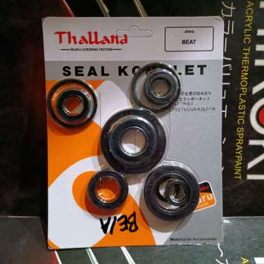 [1 SET] SEAL KIT BEAT MERK THALLAND SEAL KOMPLIT MOTOR BEAT KARBU