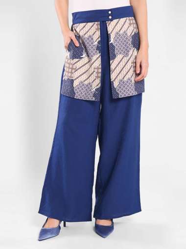 Minimal - Rumi - Celana Batik Parang - Blue L Blue