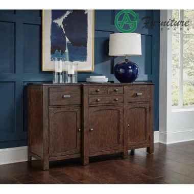 Bufet Kayu Jati Minimalis Modern Roxino