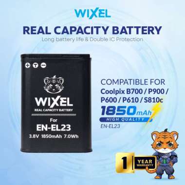 WIXEL Baterai Kamera EN-EL23 for Nikon CoolPix B700 / P600 / P610 / P900 / SS810 / S810C / CP900S Ca