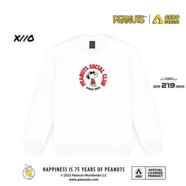 Aerostreet Crewneck Peanuts Social Club Putih Sweater Sweatshirt BBAAA S