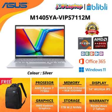 Asus M1405YA-VIPS7112M Silver Ryzen 7 7730U Win11 OHS