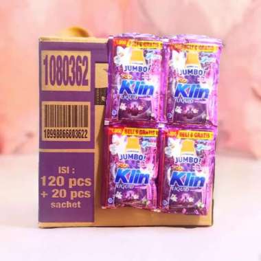 1 KARTON SO KLIN Liquid Detergent JUMBO SOKLIN Cair 40 ml DUS Random Random