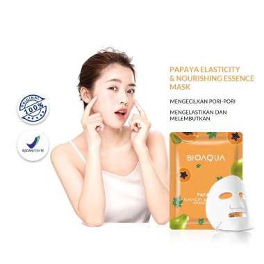 Masker Bioaqua /Sheet Mask Bioaqua BIOAQUA Essence Sheet Mask 25g papaya