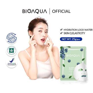 Masker Bioaqua /Sheet Mask Bioaqua BIOAQUA Essence Sheet Mask 25g blueberry