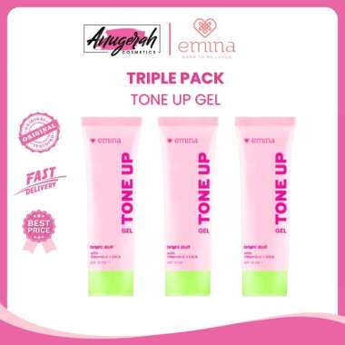 [TRIPLE PACK] Emina Bright Stuff Tone Up Gel 20 ml Isi 3 Paket Tone Up - Pelembab Wajah