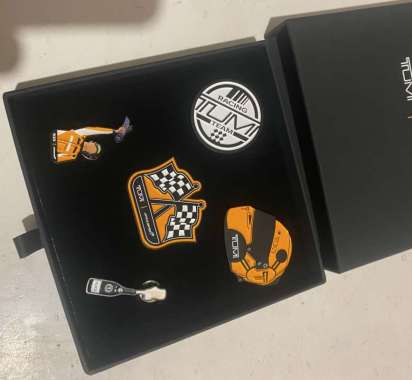 TUMI Mclaren Pin Logo Bagde for Bag,Lugage, or Hat - Multi