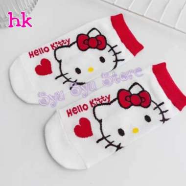 Kaos Kaki Keroppi My Melody Cinnamoroll Hello Kitty Pompompurin HK