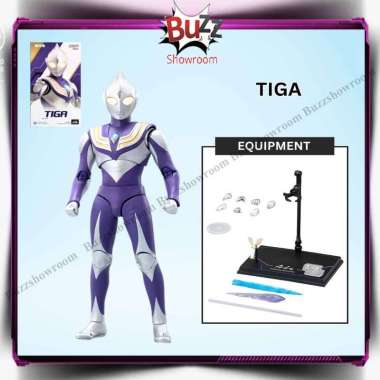 ZD Toys Action Figure Ultraman 7" Tiga Z GAIA Zero ORB 7inch LED Tiga IncBub&Dus