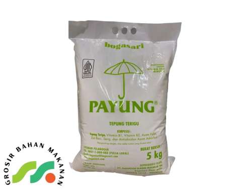 TEPUNG TERIGU PAYUNG BOGASARI KEMASAN 5 KG -