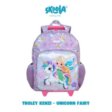 Skoola Tas Sekolah Anak TK Trolly Perempuan Ransel Unicorn Fairy Cupcake - Kenzi - TROLLY KENZI UNI 