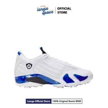 Sepatu Golf Pria Air Jordan 14 G - White/Blue (HJ7710-101) Original 44