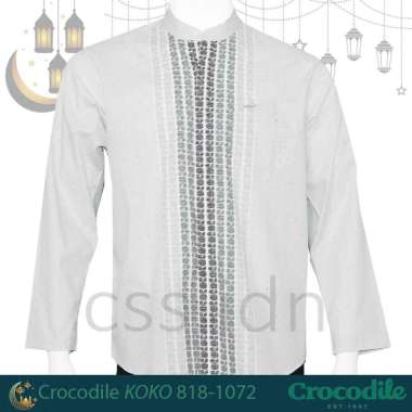 Kemeja KOKO Pria Lengan Panjang Crocodile 818-1072 Putih S