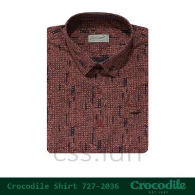 Kemeja Pria Lengan Pendek Crocodile 727-2036 Merah L