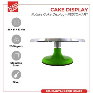 Stand Cake / Rotate Cake Display RESTOMART Stainless (1219021)(F0)