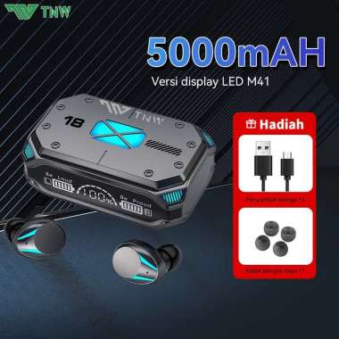 M41 Headset Bluetooth Earbuds TWS Gaming Headphones Noise Cancelling Earphones with 5000mah Power Ba