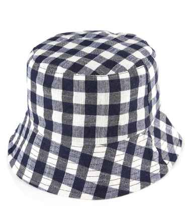 Urban State - Checkered Bucket Hat - Navy