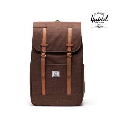 Herschel 23L Retreat Backpack Bag - Tas Ransel Pria - Brown