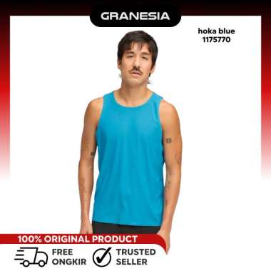 Hoka Airolite Tank 2.0|Tanktop Lari Gym Fitness Pria XL hoka blue