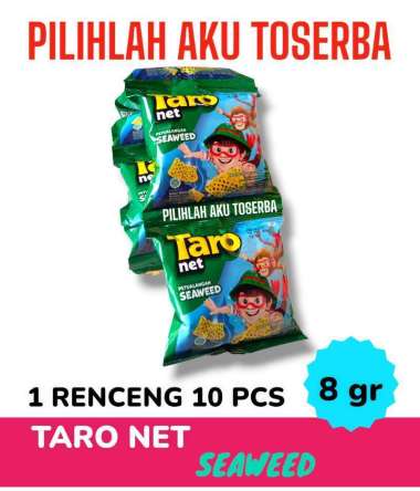 Taro NET Snack SEAWEED RUMPUT LAUT 8 gr RENCENG - ( HARGA 1 RENCENG )