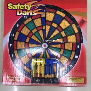 Safety Dart Board Game / Papan Dart Plastik - Besar uk 45 cm