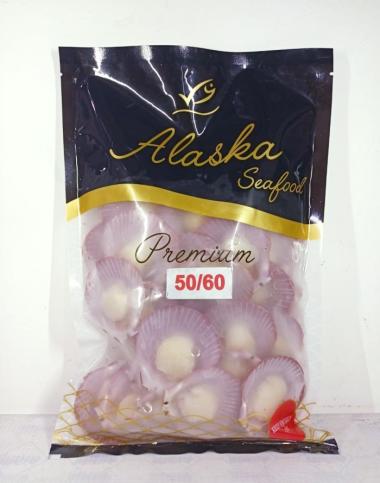 Kerang Srimping Bersih Ukuran 50/60 - 500 Gram I HALF SHELL SCALLOP