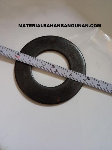Ring Plat Baja 1 inch m 24 Washer Plate Hitam Pengencang Baut