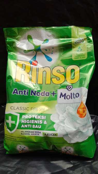 Rinso Anti Noda + Molto Classic Fresh 770Gr / Rinso Deterjen Bubuk 770
