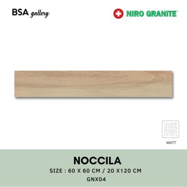 NIRO GRANITE NOCCILA 60X60 / GRANIT LANTAI DINDING MOTIF KAYU GNX04 60X60