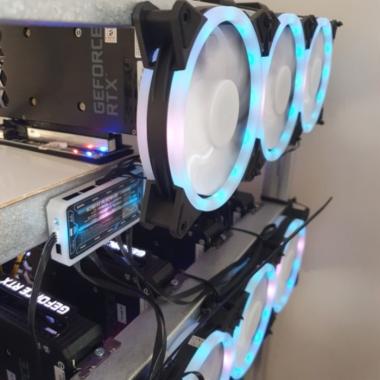 PAKET HEMAT FAN CASING RGB (3x FAN + 1x CONTROLLER) RGB FAN CASE - ctrl ARGB ctrl ARGB