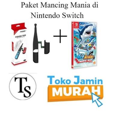 Alat Pancing Joycon Controller Nintendo Switch dan Game Mancing switch Paket 1
