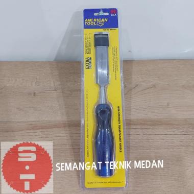 25mm ALAT WOOD CHISEL PAHAT UKIR TATAH KAYU CRV 1" 25 mm AMERICAN TOOL