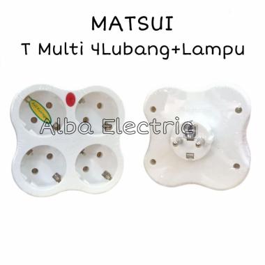 STEKER T - MULTI CABANG 4 MATSUI / SAMBUNGAN COLOKAN 4 LUBANG ARDE