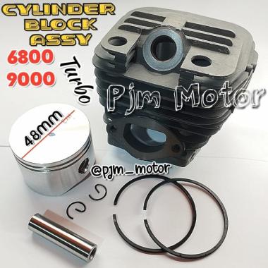 Motoyama Cylinder block blok komplit mesin chainsaw Cs 6500 9000 10000