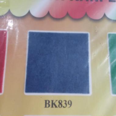 Karpet Bludru Polos Meteran Bintang [ 1Roll ] biru tua 838/9