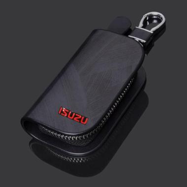 Dompet STNK Gantungan Kunci Mobil Motor Logo Kulit Import Isuzu Htm/Cklt