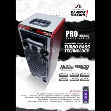 Speaker Aktif Roadmaster PRO-1500BMX | PRO1500BMX 1500 BMX PRO1500