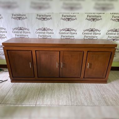 Bufet Meja TV Minimalis Kayu Jati Lemari Dinding Buffet Nakas Jepara