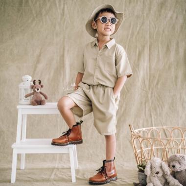 Panji Safari Set by Saoirse's - Setelan Zoo Keeper anak Baju Adventure kostum pemburu petualang S