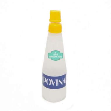 Lem Kertas Povinal 112 75ml Cair Putih Bening Tanggung (Bisa Untuk Slime) - 1 Buah